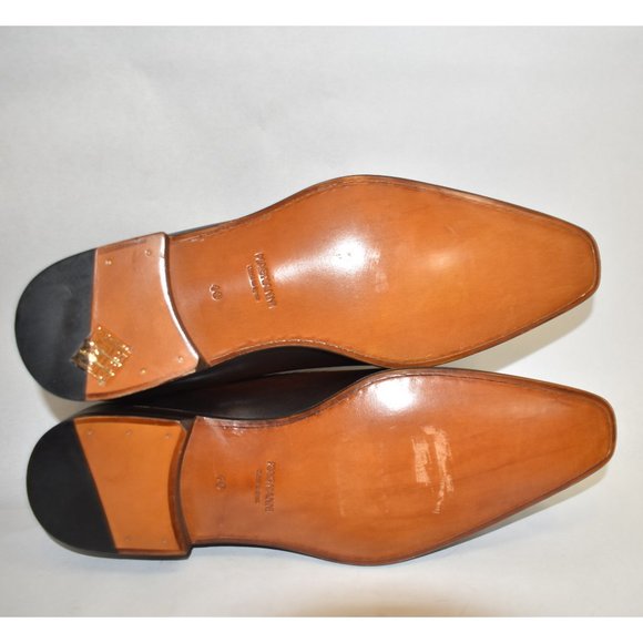 Magnanni Trey Square Toe Wingtip Oxford Brown Leather Size 40 21890 - Picture 10 of 10